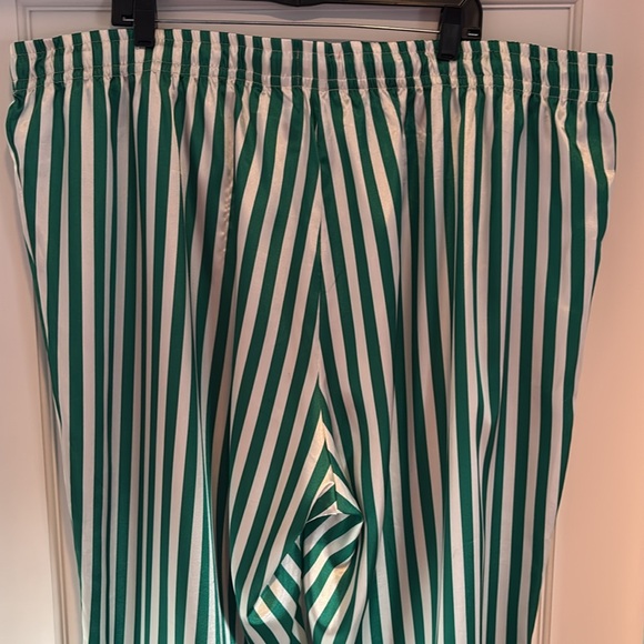 Show Me Your MuMu Classic PJ Pants in spearmint stripe - green & white - Picture 7 of 14